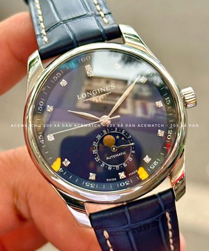 LONGINES MASTER MOONPHASE DIAMOND BLUE L2.909.4.97.0