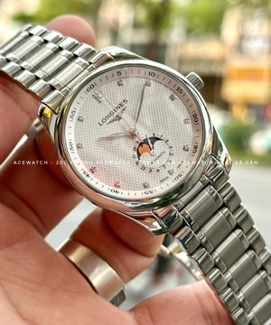 LONGINES MASTER MOONPHASE DIAMOND WHITE  L2.909.4.77.6