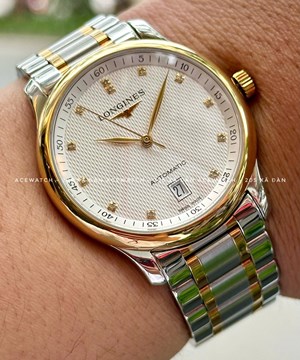 LONGINES MASTER COLLECTION DIAMOND DEMI GOLD 18K L2.628.5.77.7